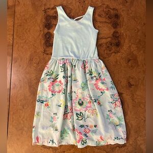 GAP Kids Mint Green Floral Cotton Sundress Girls Size 12